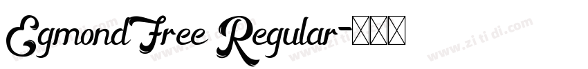 EgmondFree Regular字体转换